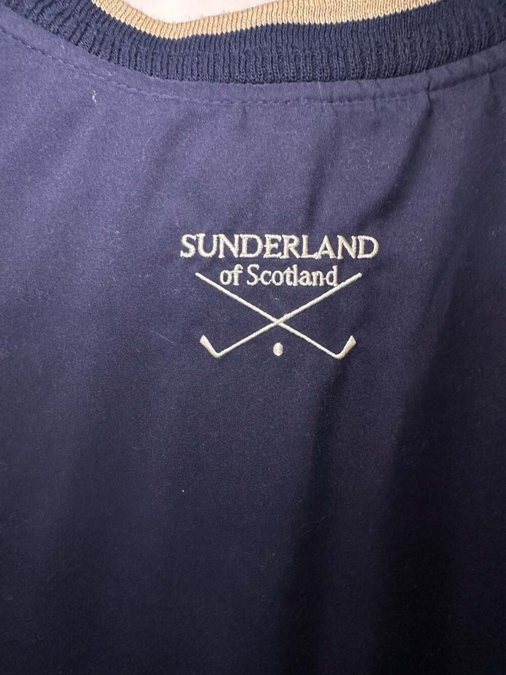 Sunderland of Scotland Classic Pullover V-Neck Golf Vest Navy Blue - Picture 6 of 6